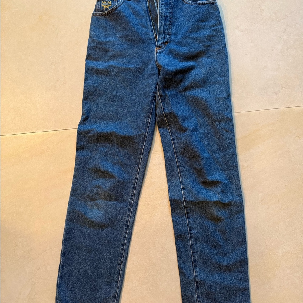 MCM Women's Straight Leg Blue Jeans